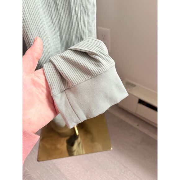 NWT GAP Ribbed Wrap Jumpsuit Womens Medium Gasoline Green - Picture 6 of 10